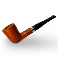 Bruyère-Tabakpfeife SAVINELLI – Bacco Smooth Natural, braune Farbe 409, Form „Dublin“.