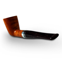 Bruyère-Tabakpfeife SAVINELLI – Bacco Smooth Natural 409 braune Farbe und „Dublin“-Form – Mundstück