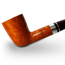 Bruyère-Tabakpfeife SAVINELLI – Bacco Smooth Natural 409 braune Farbe und „Dublin“-Form – Kopf