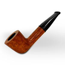 Tabakpfeife aus Dornbusch SAVINELLI Mini Liscia Bocch. Nero 9mm 409 braune Farbe und „Dublin“-Form