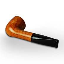 Bruyère-Tabakpfeife SAVINELLI Mini Liscia Bocch. Nero 9mm 409 braune Farbe und "Dublin"-Form - liegend