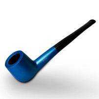 Birnenförmige Tabakpfeife BPK 61-83, blaue Farbe und „Billard“-Form