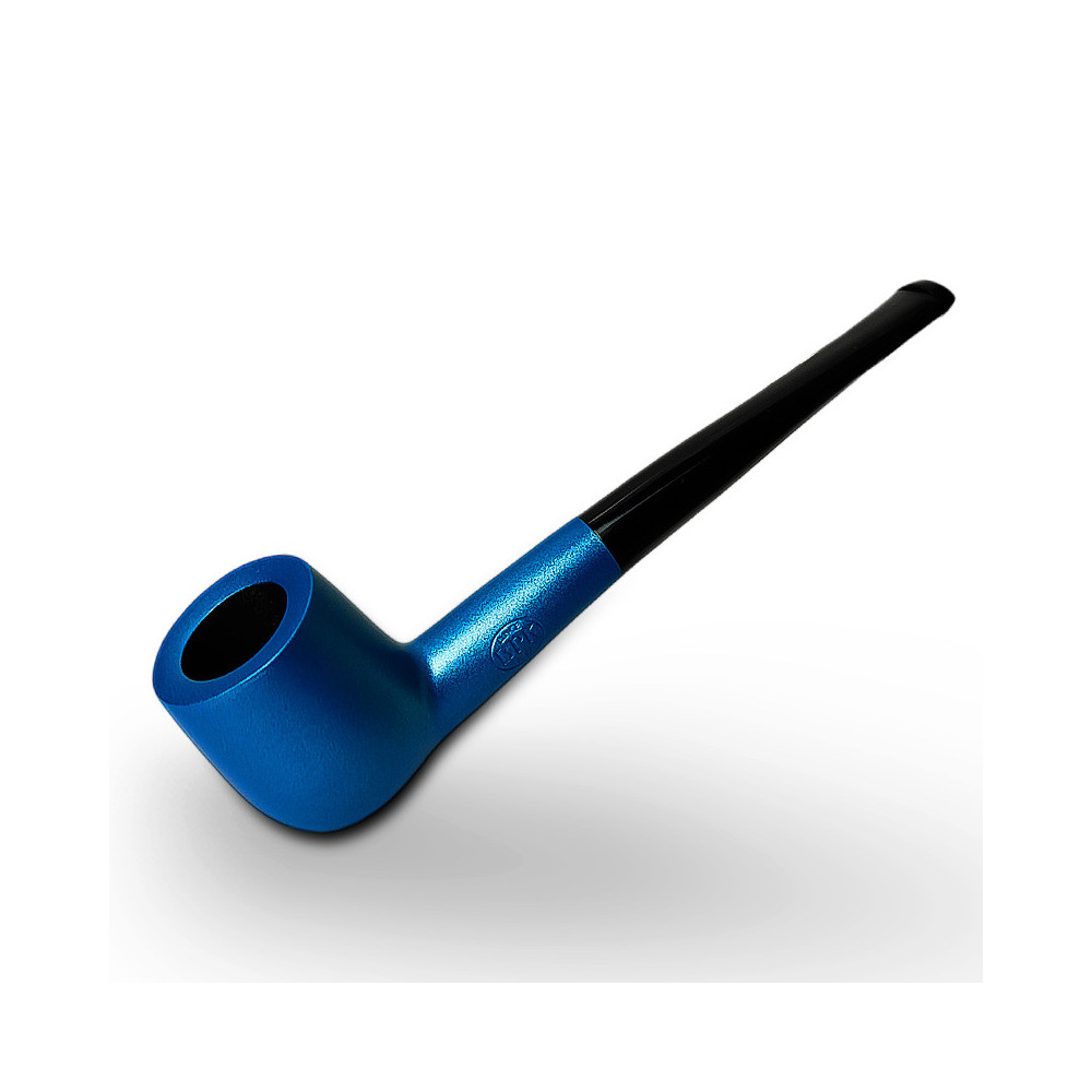 Birnenförmige Tabakpfeife BPK 61-83, blaue Farbe und „Billard“-Form