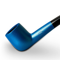 Birnenförmige Tabakpfeife BPK 61-83, blau, „Billard“-Form – Ansicht des Pfeifenkopfes