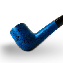 Birnenförmige Tabakpfeife BPK 61-79, blau, „Billard“-Form – Ansicht des Pfeifenkopfes