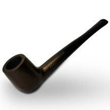 Birnenförmige Tabakpfeife BPK 61-79, braune Farbe, Billardform