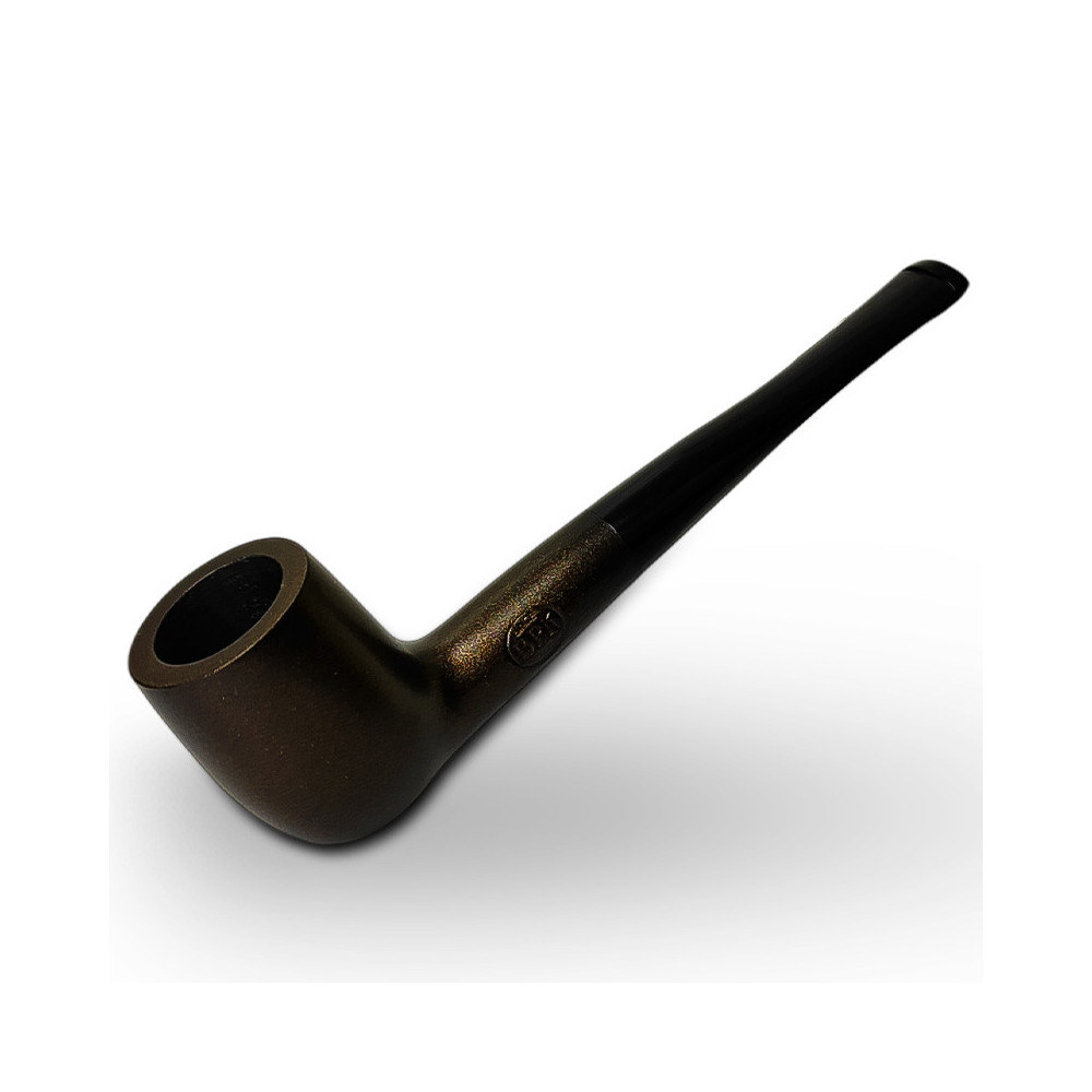 Birnenförmige Tabakpfeife BPK 61-79, braune Farbe, Billardform