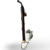 Jagdtabakpfeife BPK, runde Form mit Steinbockmotiv
