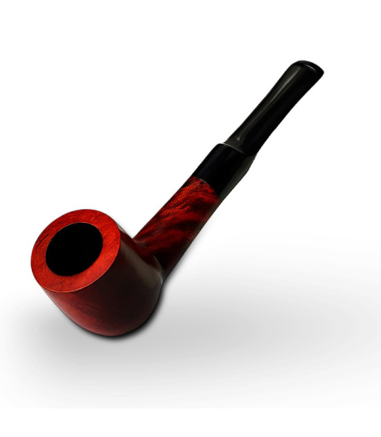 Bruyère-Tabakpfeife BPK 61-56 rot in der Form "Billiard"