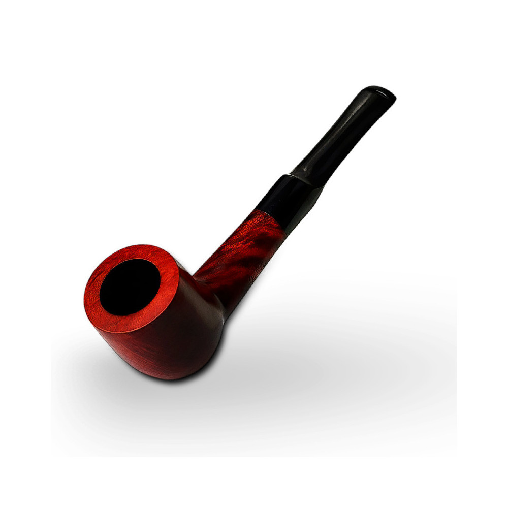 Bruyère-Tabakpfeife BPK 61-56 rot in der Form "Billiard"