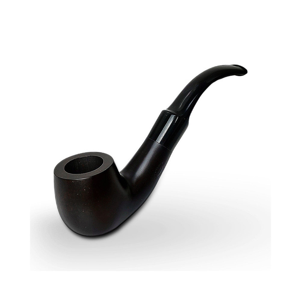 Bruyère-Tabakpfeife BPK 73-63 schwarz in „Bent Apple“-Form
