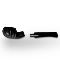 Bruyère-Tabakpfeife BPK 67-914 schwarz in „Bent Bowl“-Form – zerlegte Tabakpfeife