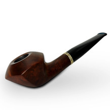 Bruyère-Tabakpfeife BPK 70-13o, braune Farbe und „Panel“-Form