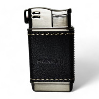 Black Cavalier Pfeifenset – Schwarz – Honest Soft Flame Pfeifenfeuerzeug