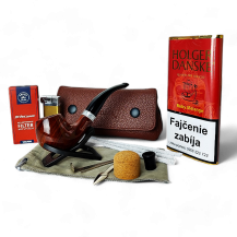 Burgunderfarbenes Raucherset