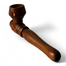 Mini-Holzpfeife 9 cm - Ansicht vom Mundstück