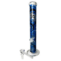 Glass-Bongo-Wirbelglocke-45cm-Schwarzblatt-ausgewähltes-Fallrohr-und-Boiler