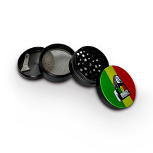 Bob Marley Grinder – zerlegter Grinder in Einzelteile