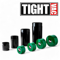 Luftdichter Aufbewahrungsbeutel von Tight Vac – Werbefoto mit Tight Vac-Logo