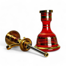 Cleopatra Red Set – Vase und Wasserpfeifen-Einsatz