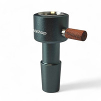 Genius Bowl Bongo-Boiler – Ansicht des Holzgriffs zum Schutz vor Verbrennungen