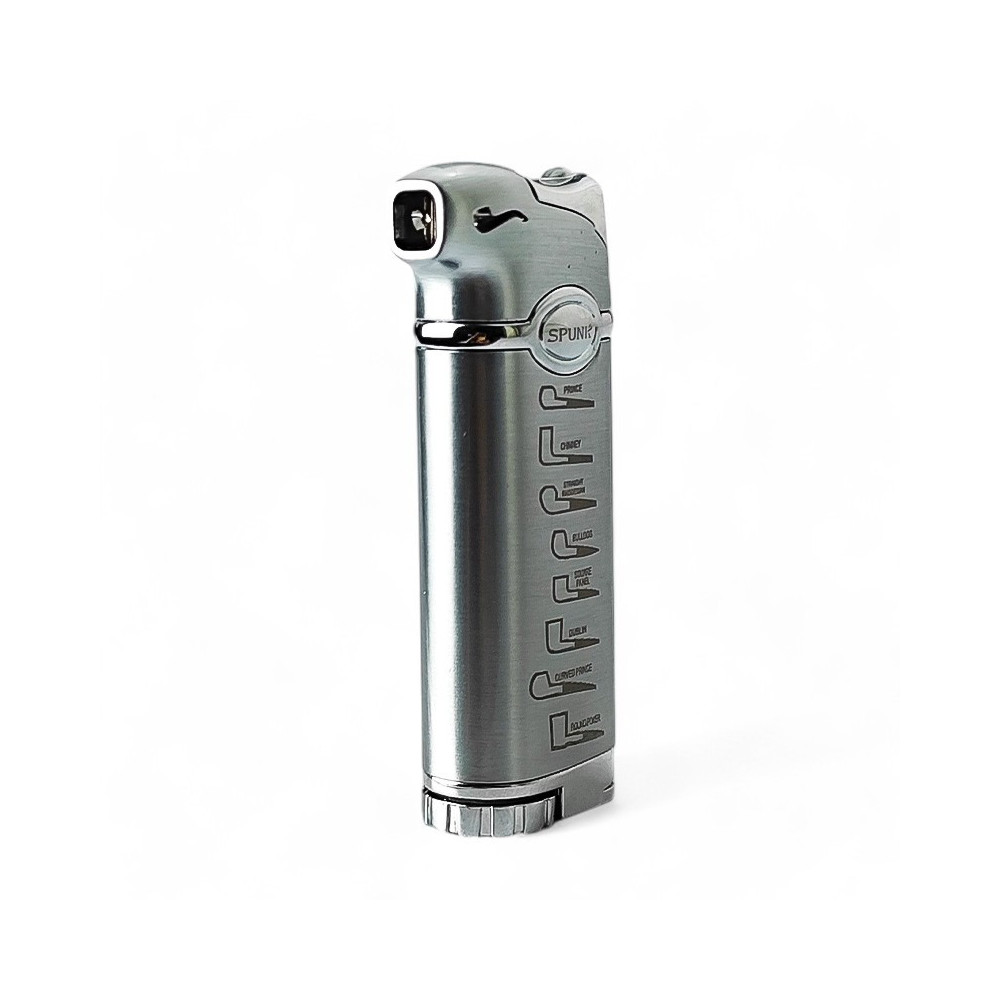 Feuerzeug aus Metallrohr – Silber