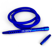 Amy Deluxe Set Silikonschlauch mit Shisha-Mundstück - Blau