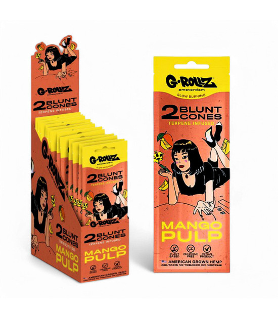 G-Rollz Hanf-Cones – Mango-Fruchtfleisch – mit Verpackung