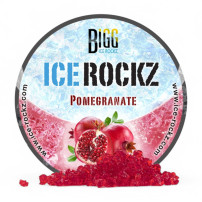 Ice Rockz Hookah Pebbles - Granatapfel 120 g - Foto mit verschütteten Kieselsteinen