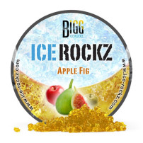 Ice Rockz Shisha-Steine – Apfel-Feige 120g – Foto mit verschütteten Steinen