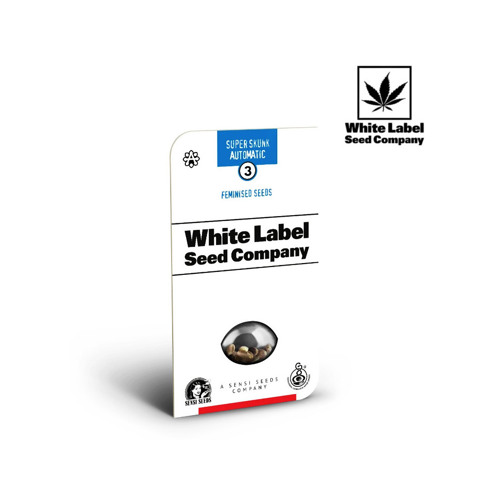 White Label – Super Skunk automatische feminisierte Samen (3 Samen) – in einer Packung