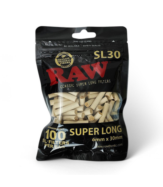 RAW-Schwarzfilter 6x30mm 100 Stück