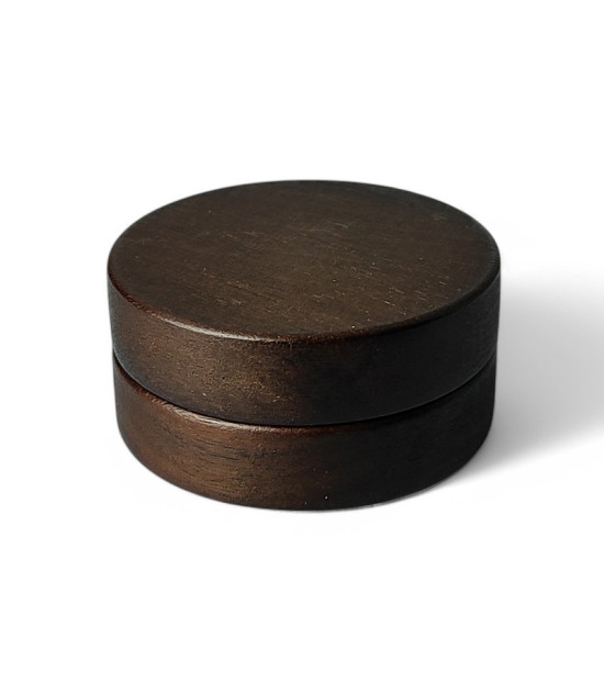 Aschenbecher Holz/Metall - Silber - gefaltet