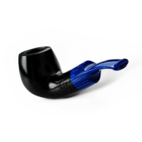 Molina Azzurro Grey Pfeife Modell F - Ansicht vom Mundstück