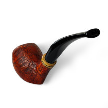Molina Caporale Sandblast mod.F Pfeife - Ansicht vom Mundstück