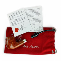 Aurea Ars Pfeife – Silber 925 – auseinandergefaltet in einem Beutel