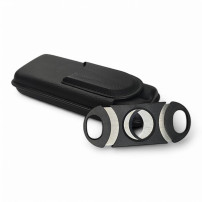 Doppeltes Zigarrenetui mit Cutter – Cutter außen