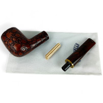 Savinelli Alligator Brown 111 Pfeife - zerlegt in einem Beutel