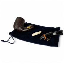 Savinelli Collection Sandblast 2008 Pfeife - zerlegt in einem Beutel
