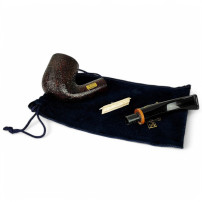 Savinelli Collection Sandblast 2008 Pfeife - zerlegt in einem Beutel