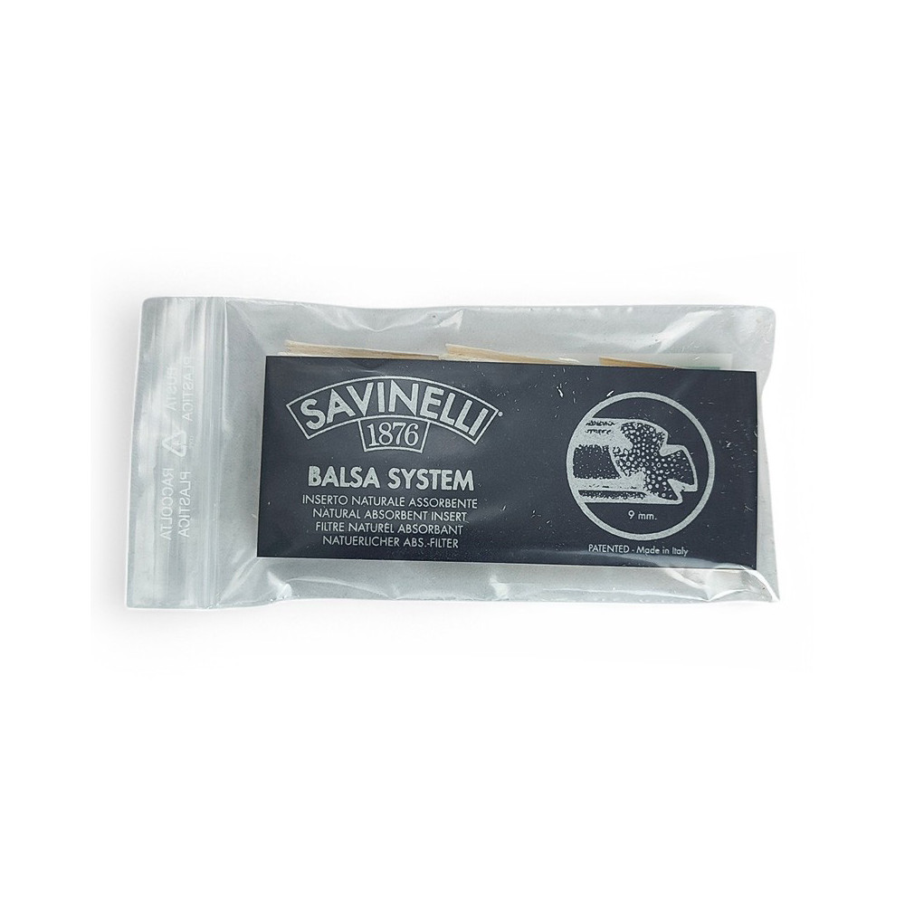 SAVINELLI Balsafilter 9 mm, 15 Stück pro Packung