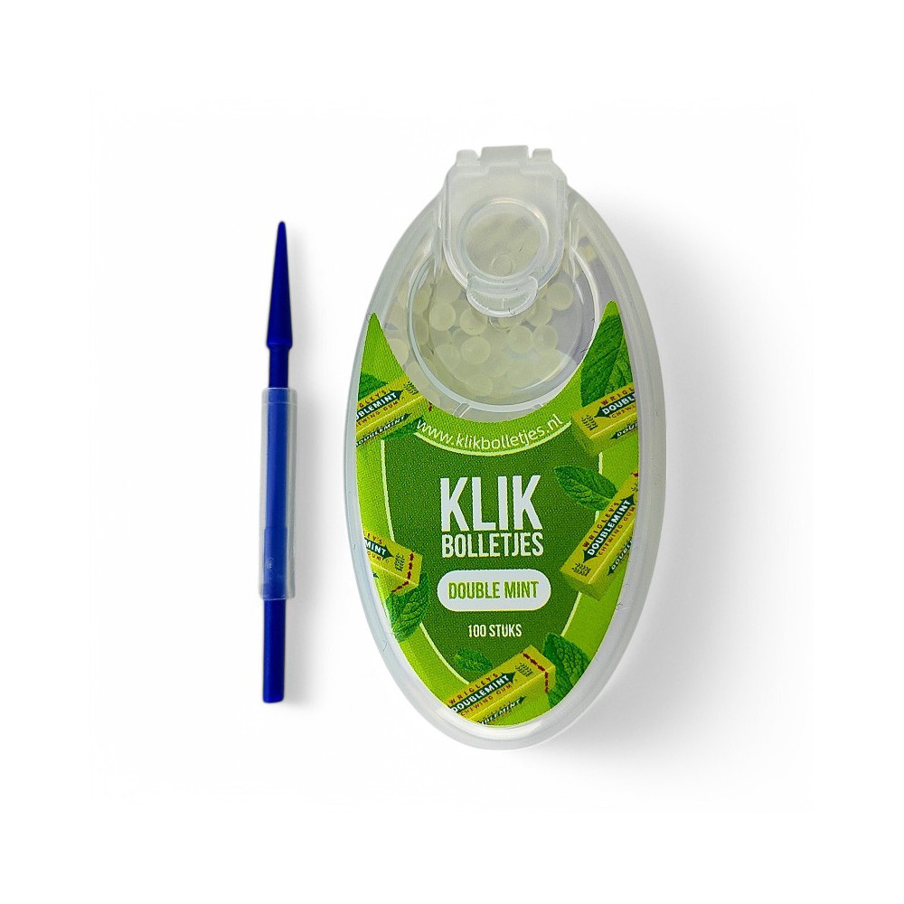 Aromakugeln Klik – Doppelminze – mit Stiel