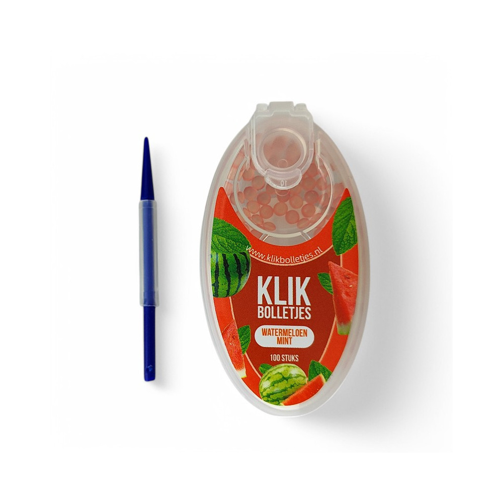 Aromakugeln Klik – Wassermelone-Minze – mit Stiel