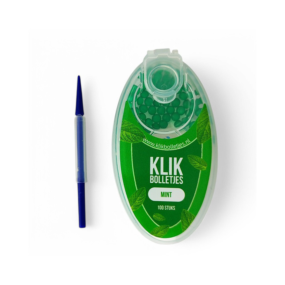 Aromakugeln Klik – Minze – mit Stiel