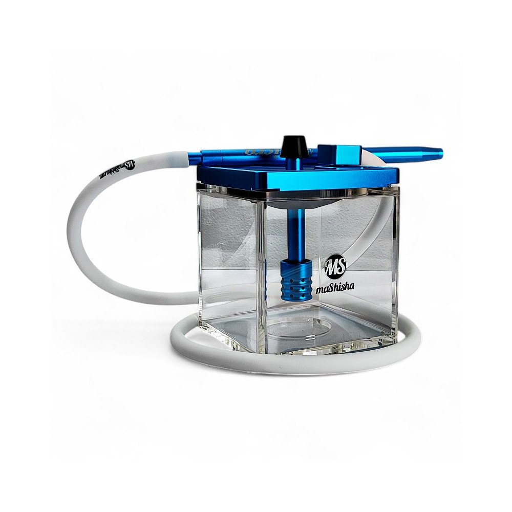 Hookah MS Micro Cube - Blau/Transparent