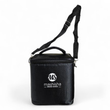 MS Micro Cube Shisha – Blau/Transparent – Verpackt in einem tragbaren Schulterrucksack
