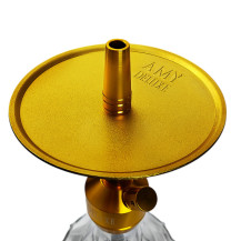 Amy Deluxe Alu Brilli S - Gold (transparent) - Untertasse