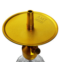 Amy Deluxe Alu Brilli S - Gold (transparent) - Untertasse