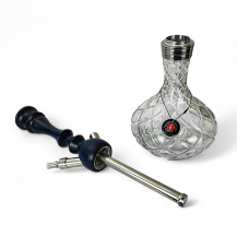 Amy Deluxe Bohemian Cut – Blau – Shisha-Körper und Vase