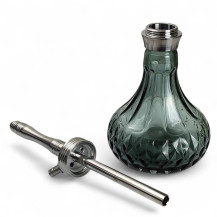 Amy Deluxe Xpress Fame S – Schwarz – Shisha-Vase und -Körper